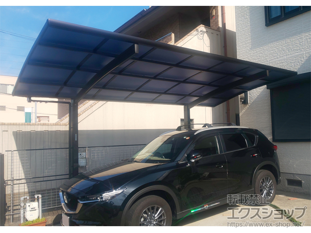 奈良県香芝市ののカーポート プレシオスポート 積雪〜20cm対応 施工例