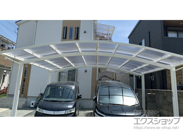 兵庫県姫路市ののカーポート アリュース ツイン　積雪〜20cm対応 施工例