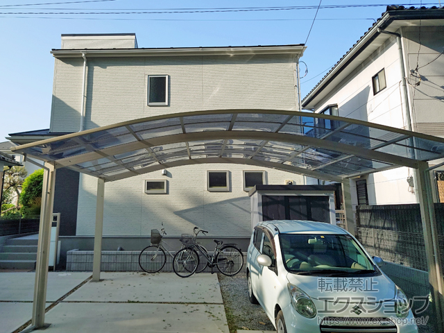 埼玉県熊谷市ののカーポート アリュース ツイン　積雪〜20cm対応 施工例