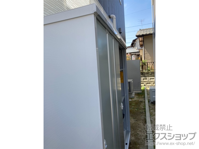 広島県廿日市市のの物置・屋外倉庫 シンプリー 一般型 1940×515×1903 MJX-195E-PS 施工例