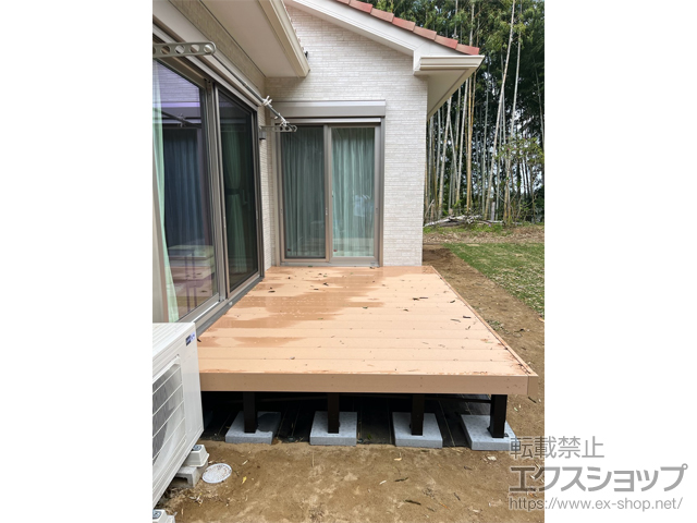 千葉県大網白里市ののウッドデッキ リウッドデッキ 200 施工例