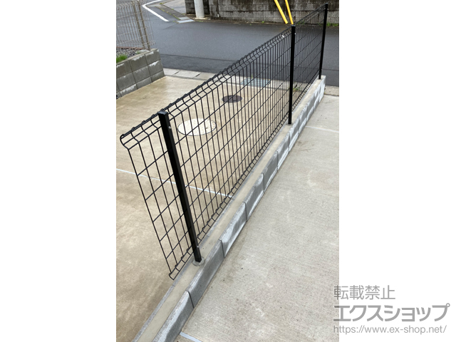 千葉県成田市ののフェンス・柵 ハイグリッドフェンスUF8型 フリーポールタイプ 施工例