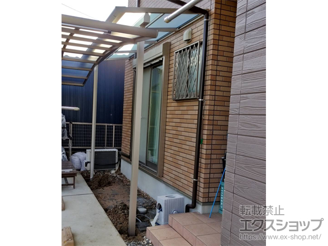 愛知県犬山市ののテラス屋根 ソラリア F型 テラスタイプ 単体 積雪〜20cm対応 施工例
