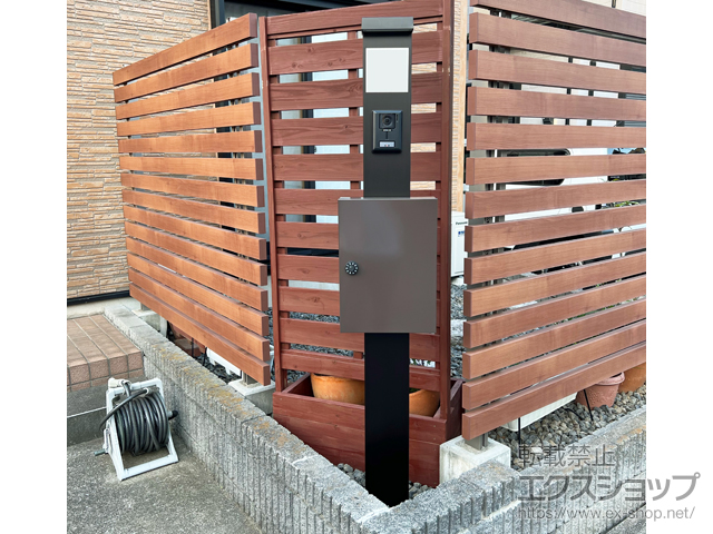 千葉県船橋市のの機能門柱・ポスト シンプレオ ポストユニット 1型 　#01 施工例