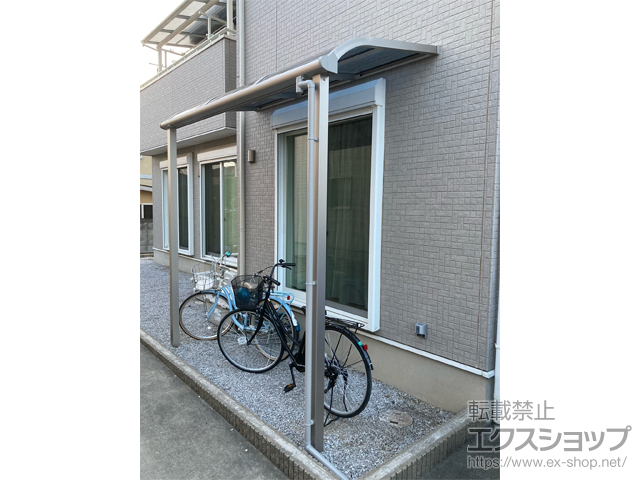群馬県伊勢崎市ののテラス屋根 プレシオステラスII R型 テラスタイプ 単体 積雪〜20cm対応 施工例