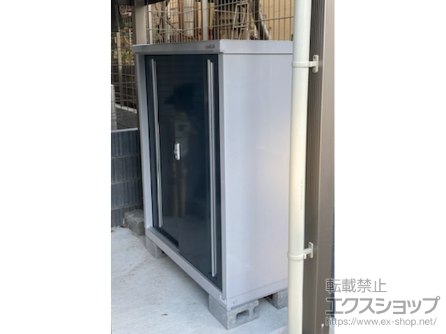 千葉県千葉市のの物置・屋外倉庫 シンプリー 一般型 1100×515×1303 MJX-115C-P-CG 施工例