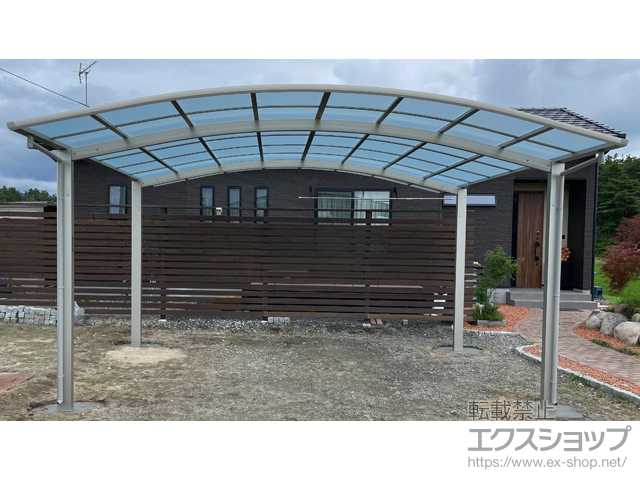 長野県安曇野市ののカーポート アリュース ツイン　積雪〜20cm対応 施工例