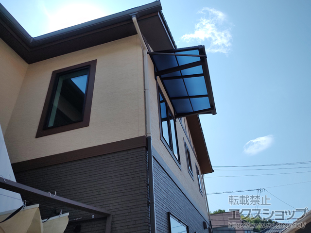 山口県光市ののバルコニー・ベランダ屋根 ソラリア F型 ルーフタイプ 単体 積雪〜20cm対応 施工例