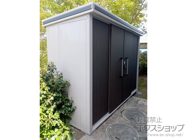 千葉県鴨川市のの物置・屋外倉庫 エルモ 一般型 2920×1170×2121 LMD-2911-【ＤＷ】 施工例