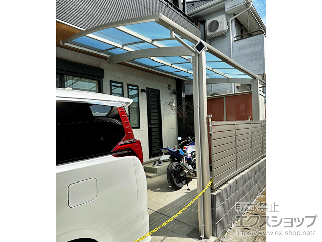神奈川県座間市ののサイクルポート・駐輪場 アリュースミニ 積雪〜20cm対応 施工例