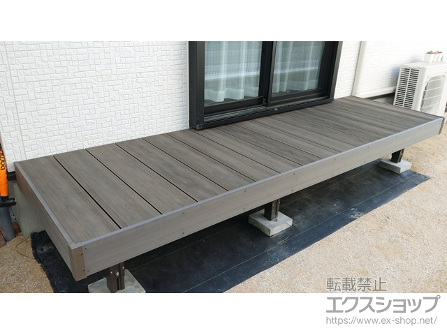 埼玉県越谷市ののウッドデッキ 樹ら楽ステージ 木彫 施工例