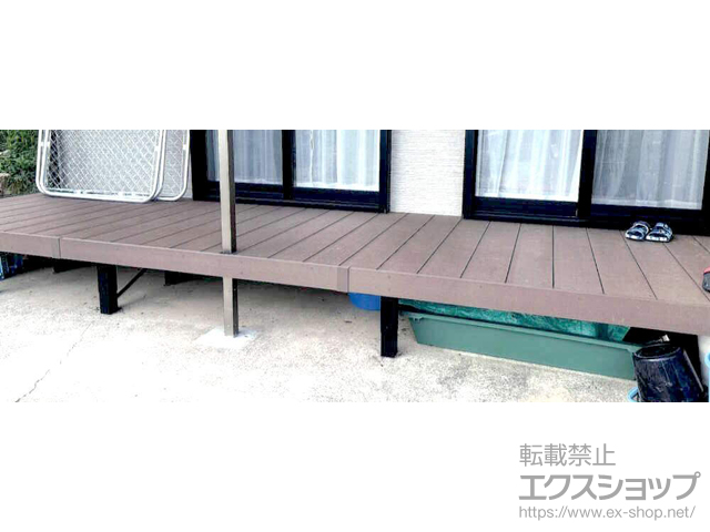 長崎県佐世保市ののウッドデッキ リウッドデッキ 200 施工例