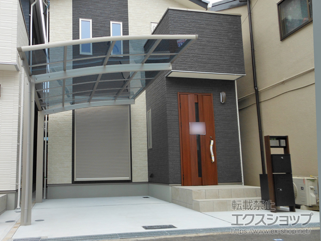 大阪府大阪市ののカーポート プレシオスポート 積雪〜20cm対応 施工例