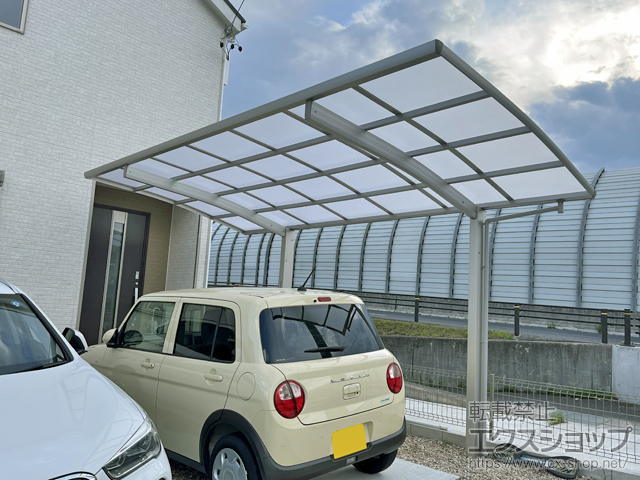 愛知県名古屋市ののカーポート プレシオスポート 積雪〜20cm対応 施工例