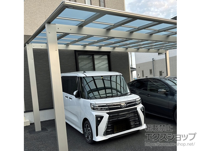 栃木県大田原市ののカーポート エフルージュ ツイン FIRST 積雪〜20cm対応 施工例