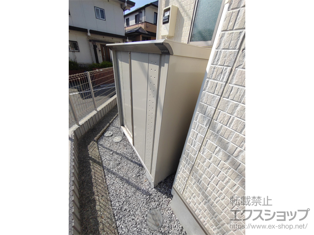 神奈川県泉区のの物置・屋外倉庫 グランプレステージジャンプ 1304×900×1400 GP-139C-F-MW 施工例