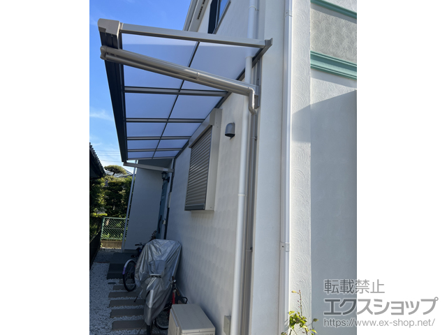 神奈川県横浜市ののバルコニー・ベランダ屋根 スピーネ F型 ルーフタイプ 単体 積雪〜20cm対応 施工例
