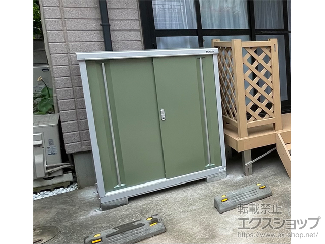 東京都北区のの物置・屋外倉庫 シンプリー 一般型 1100×515×1303 MJX-115CP-JG 施工例