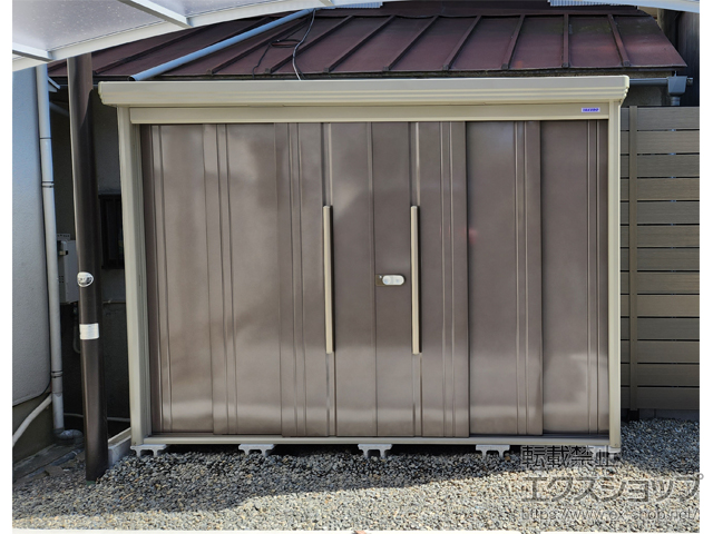大阪府寝屋川市のの物置・屋外倉庫 Mr.ストックマンダンディ 一般型 2900×890×2110(ND-2908) ND-2908-B 施工例