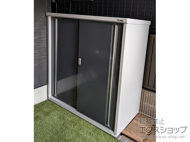 大阪府大阪市のの物置・屋外倉庫 シンプリー 一般型 1520×755×1603（MJX-157D） MJX-157D-CG 施工例