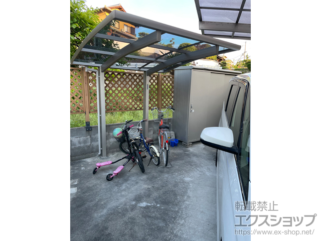 京都府亀岡市ののサイクルポート・駐輪場 プレシオスポート ミニ 積雪〜20cm対応 施工例