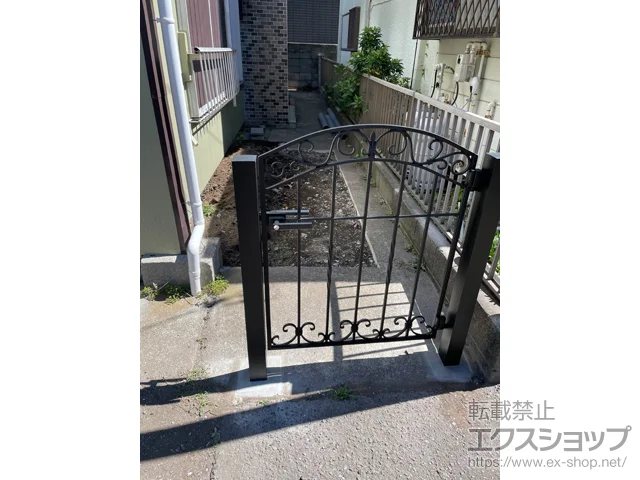 神奈川県三浦市のLIXILの門扉 ラフィーネ門扉4型 片開き 施工例
