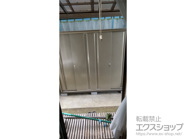 奈良県奈良市のの物置・屋外倉庫 ナイソーシスター　2160×720×1903 KMW-217E-P-NG 施工例