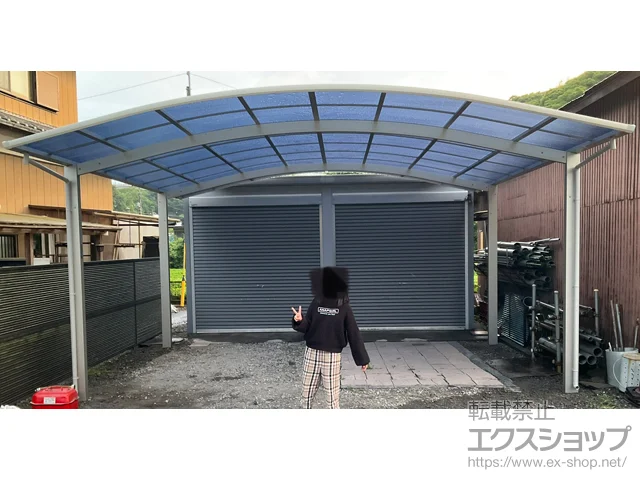 神奈川県相模原市のYKKAPのカーポート アリュース ツイン　積雪～20cm対応 施工例