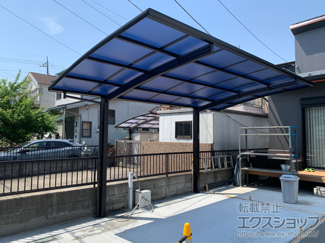 東京都足立区ののカーポート プレシオスポート 積雪〜20cm対応 施工例