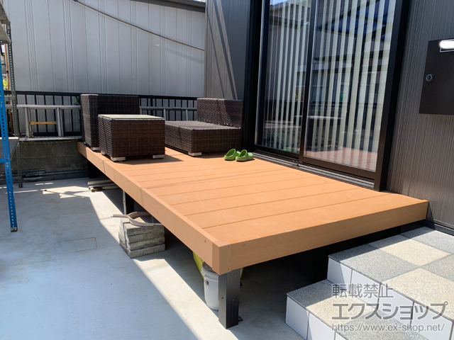 東京都足立区ののウッドデッキ マージウッドデッキ 施工例