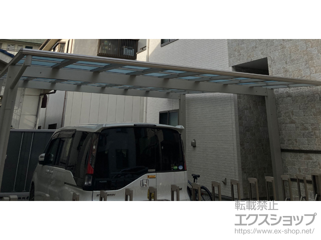 埼玉県戸田市ののカーポート エフルージュ ツイン FIRST 積雪〜20cm対応 施工例
