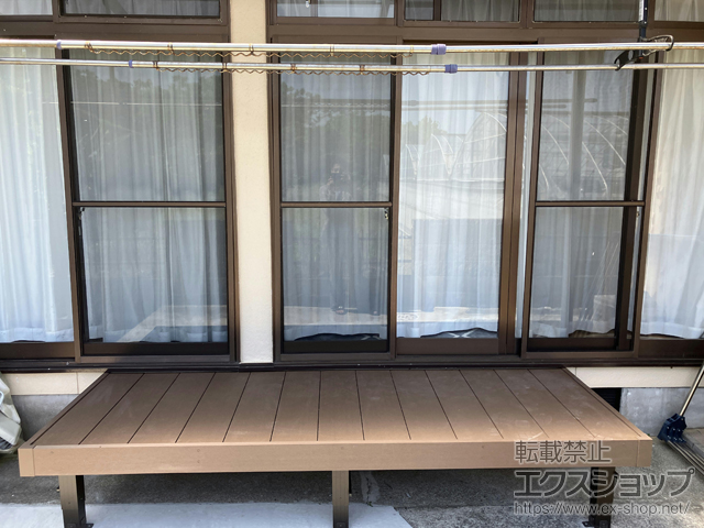 鹿児島県枕崎市ののウッドデッキ リウッドデッキ 200 施工例