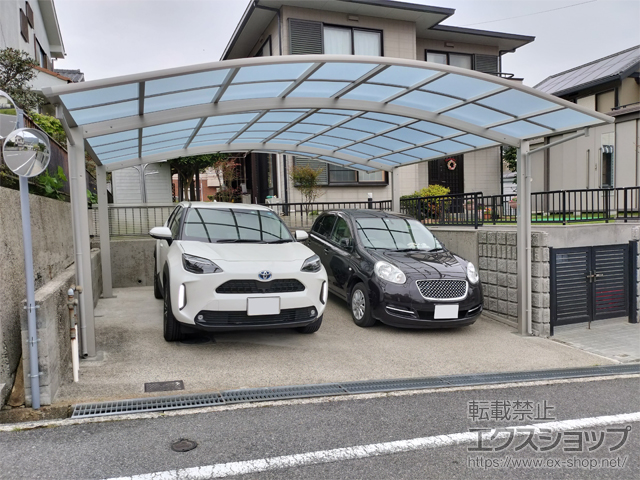 京都府相楽郡南山城村ののカーポート アリュース ツイン　積雪〜20cm対応 施工例