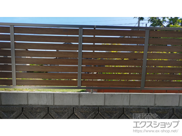 石川県加賀市ののフェンス・柵 モクハイフェンス　フリーポールタイプ 施工例