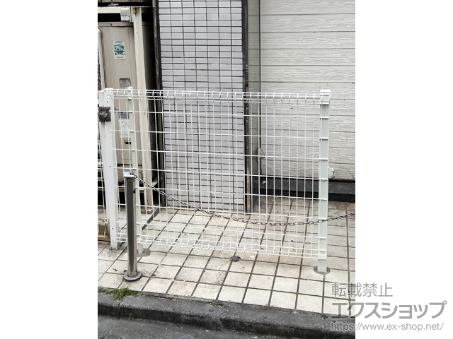 東京都町田市ののフェンス・柵 ハイグリッドフェンスN8型 フリーポールタイプ 施工例