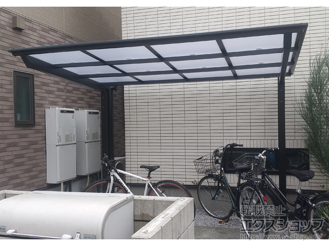 東京都三鷹市ののサイクルポート・駐輪場 ネスカFミニ (フラットスタイル) 積雪〜20cm対応 施工例