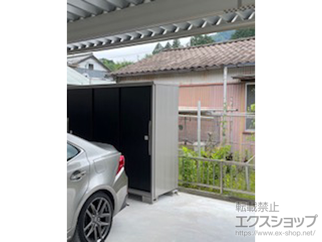 静岡県浜松市のの物置・屋外倉庫 エスモ 一般型 2100×924×1913 ESF-2109A-WE 施工例