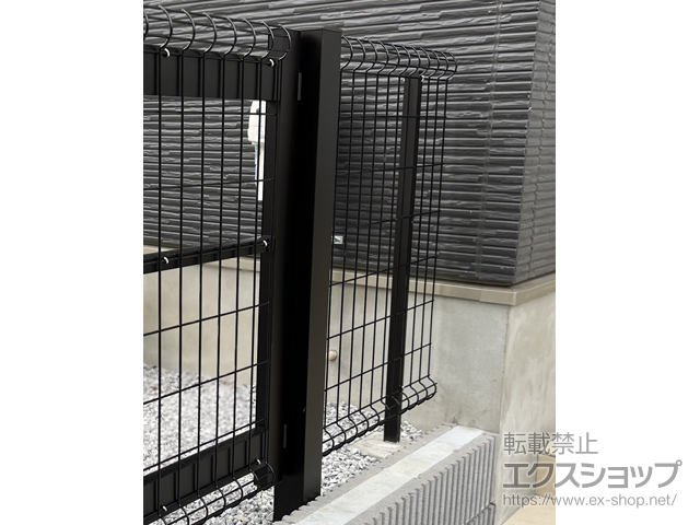 神奈川県横浜市ののフェンス・柵 イーネットフェンスA1F型 自由柱施工 施工例