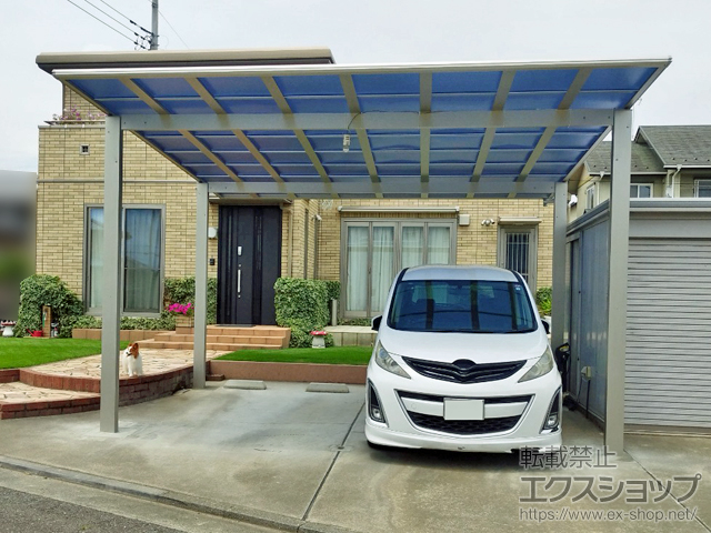 群馬県前橋市ののカーポート エフルージュ ツイン FIRST 積雪〜20cm対応 施工例