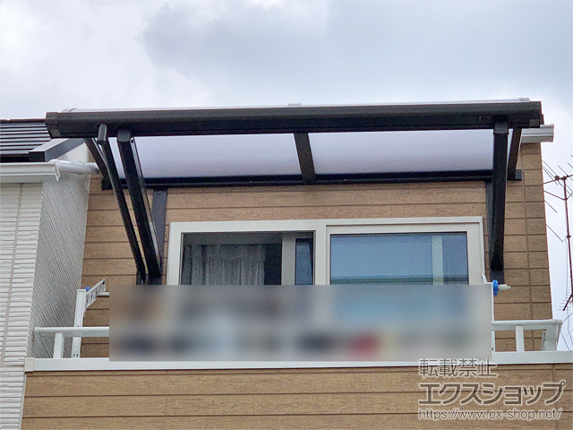 千葉県市川市ののバルコニー・ベランダ屋根 スピーネ R型 ルーフタイプ 単体 積雪〜20cm対応 施工例