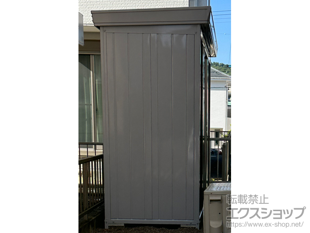 岐阜県多治見市のの物置・屋外倉庫 FORTA 一般型 3050×950×2085 FS-3009S-CG 施工例