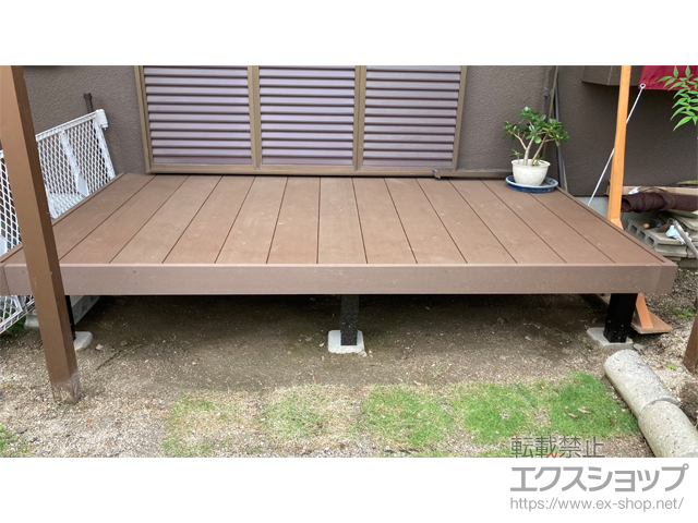 愛媛県東温市ののウッドデッキ リウッドデッキ 200 施工例