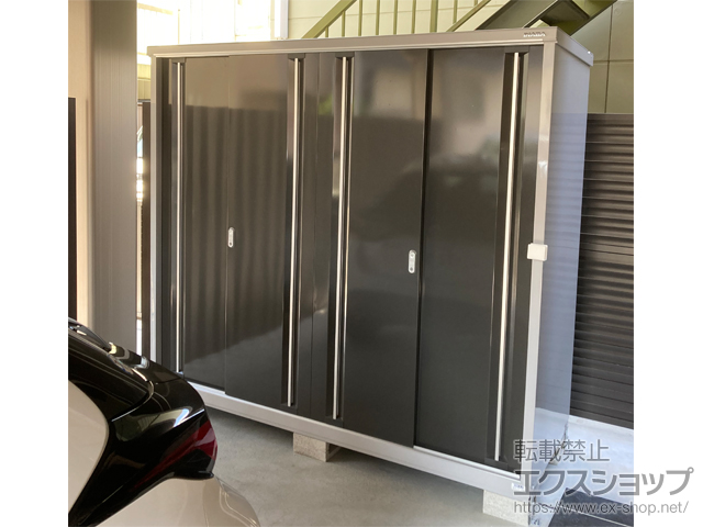 東京都葛飾区のの物置・屋外倉庫 シンプリー 一般型 2160×755×1903 MJX-217E-EB 施工例