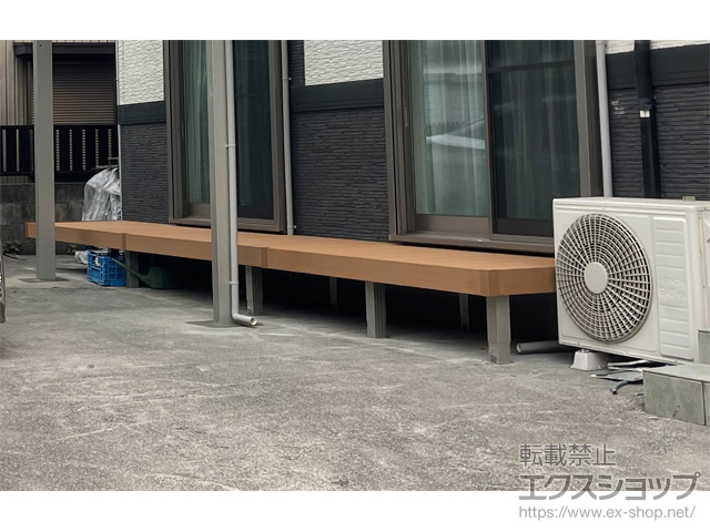 三重県桑名市ののウッドデッキ リウッドデッキ 200 施工例