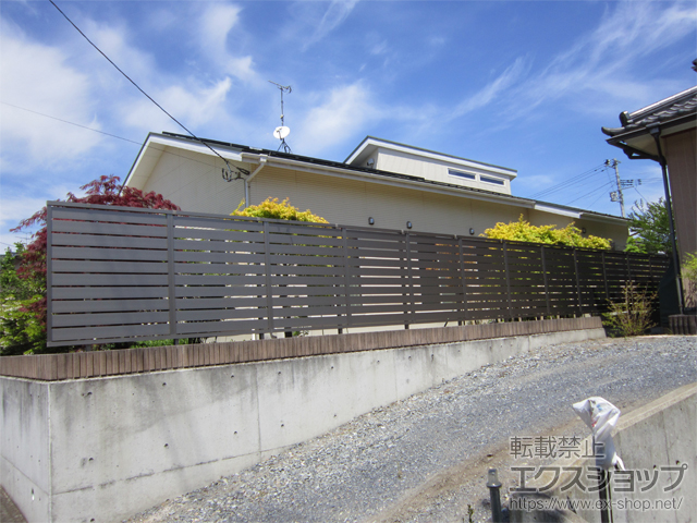 宮城県石巻市ののフェンス・柵 モクハイフェンス　フリーポールタイプ 施工例