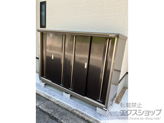 京都府京都市のの物置・屋外倉庫 ナイソーシスター　1940×580×1303 KMW-196C-P-CB 施工例