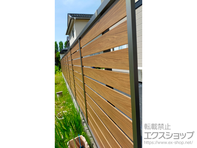 新潟県新潟市ののフェンス・柵 モクハイフェンス　フリーポールタイプ 施工例