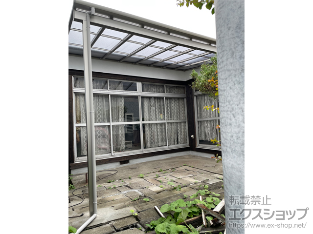 山口県周南市ののテラス屋根 ソラリア F型 テラスタイプ 単体 積雪〜20cm対応 施工例