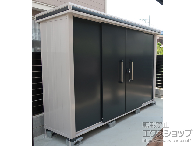 埼玉県三郷市のの物置・屋外倉庫 エルモ 一般型 2920×820×2125 LMD-2908-SM 施工例