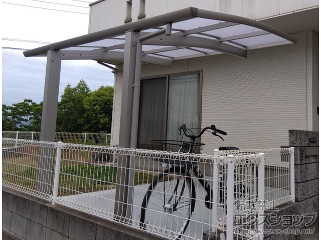 広島県福山市ののサイクルポート・駐輪場 プレシオスポート ミニ 積雪〜20cm対応 施工例